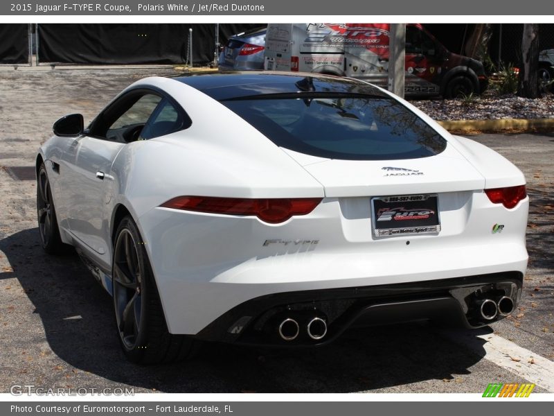 Polaris White / Jet/Red Duotone 2015 Jaguar F-TYPE R Coupe