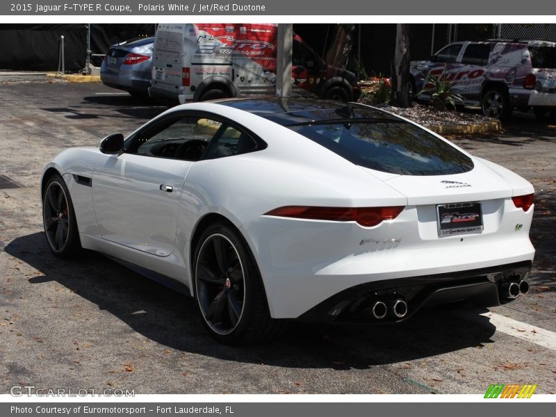 Polaris White / Jet/Red Duotone 2015 Jaguar F-TYPE R Coupe