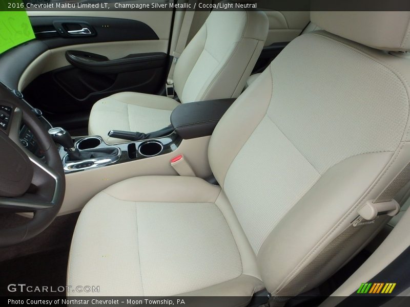 Champagne Silver Metallic / Cocoa/Light Neutral 2016 Chevrolet Malibu Limited LT