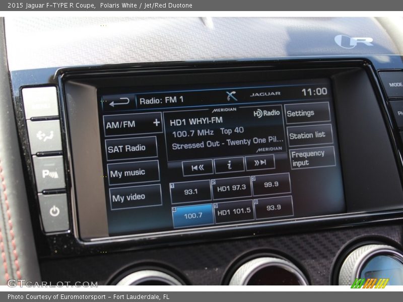 Polaris White / Jet/Red Duotone 2015 Jaguar F-TYPE R Coupe