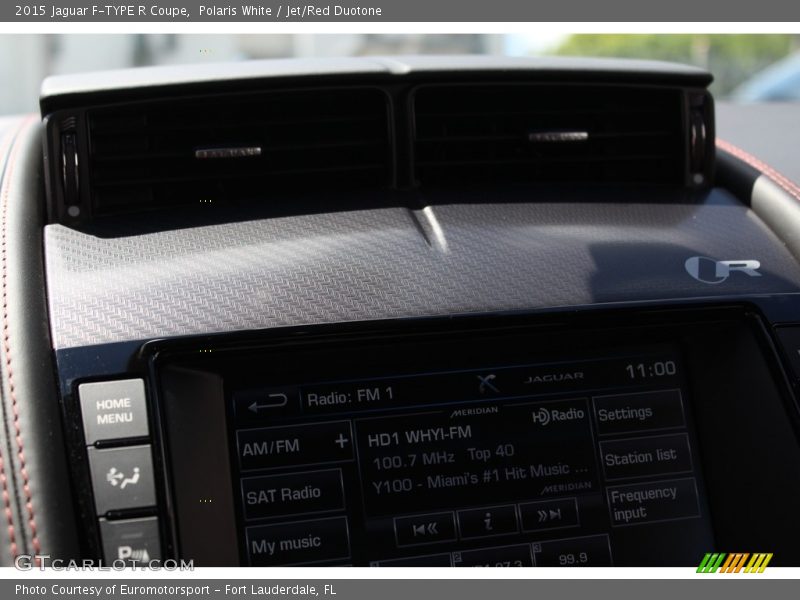 Polaris White / Jet/Red Duotone 2015 Jaguar F-TYPE R Coupe