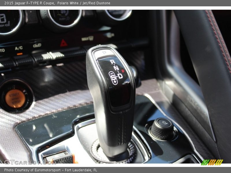 Polaris White / Jet/Red Duotone 2015 Jaguar F-TYPE R Coupe