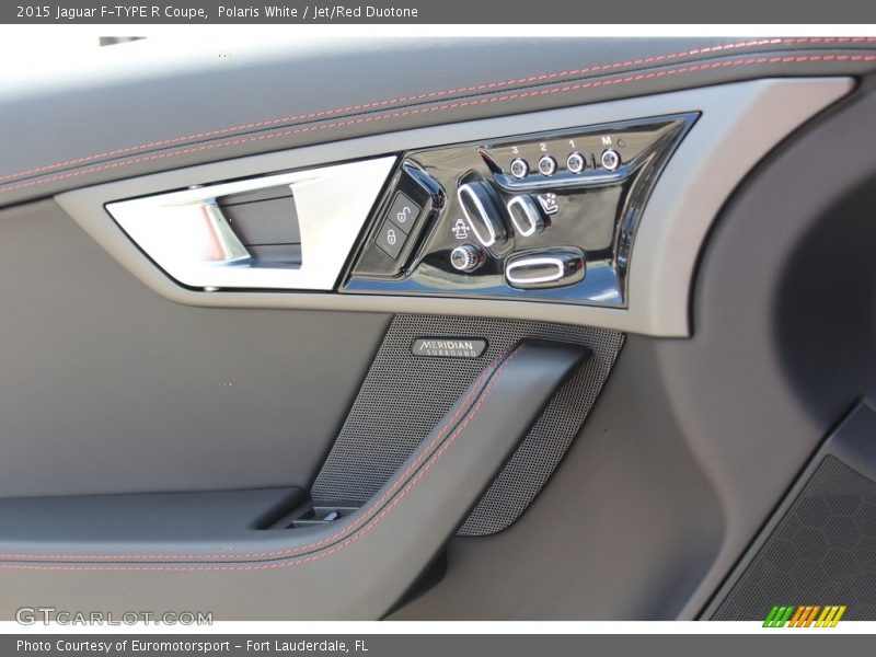 Polaris White / Jet/Red Duotone 2015 Jaguar F-TYPE R Coupe