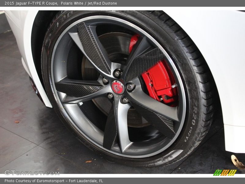 Polaris White / Jet/Red Duotone 2015 Jaguar F-TYPE R Coupe