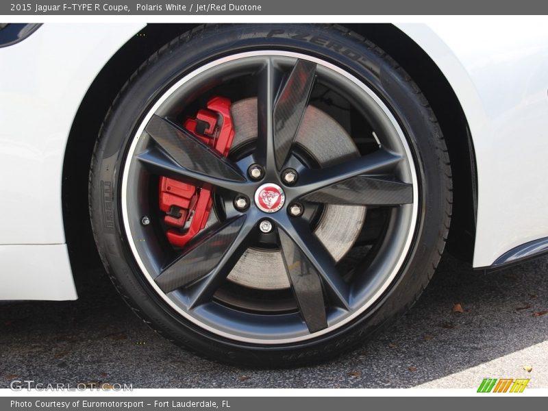 Polaris White / Jet/Red Duotone 2015 Jaguar F-TYPE R Coupe