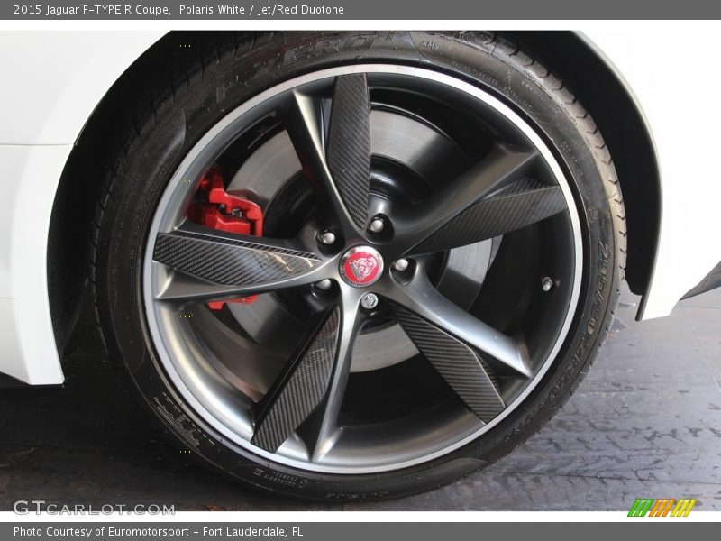 Polaris White / Jet/Red Duotone 2015 Jaguar F-TYPE R Coupe