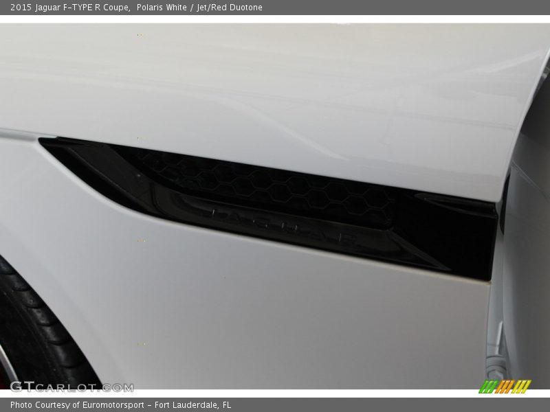 Polaris White / Jet/Red Duotone 2015 Jaguar F-TYPE R Coupe