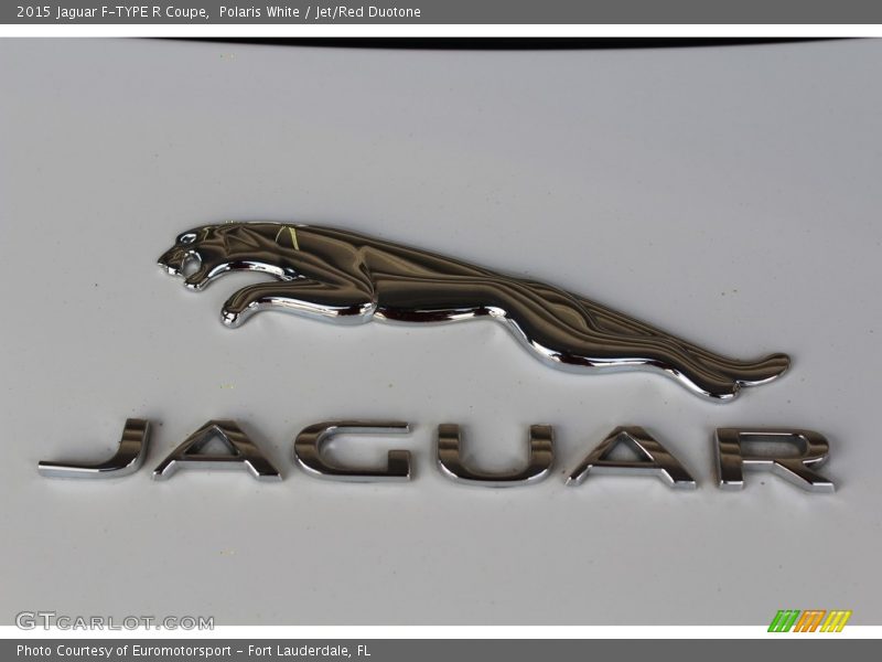 Polaris White / Jet/Red Duotone 2015 Jaguar F-TYPE R Coupe