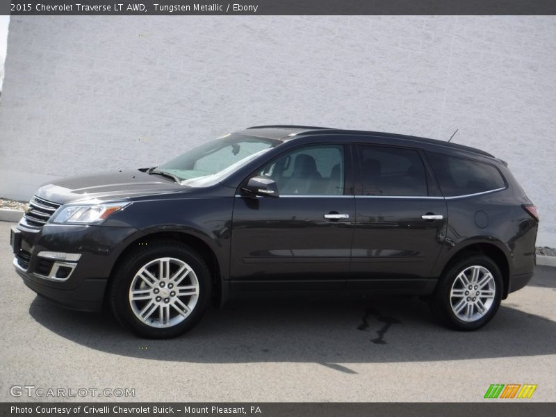 Tungsten Metallic / Ebony 2015 Chevrolet Traverse LT AWD