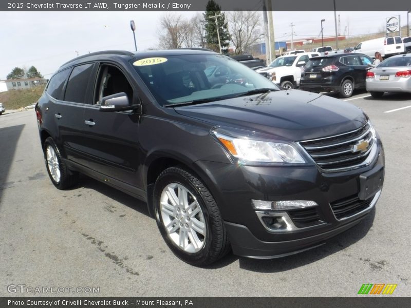 Tungsten Metallic / Ebony 2015 Chevrolet Traverse LT AWD