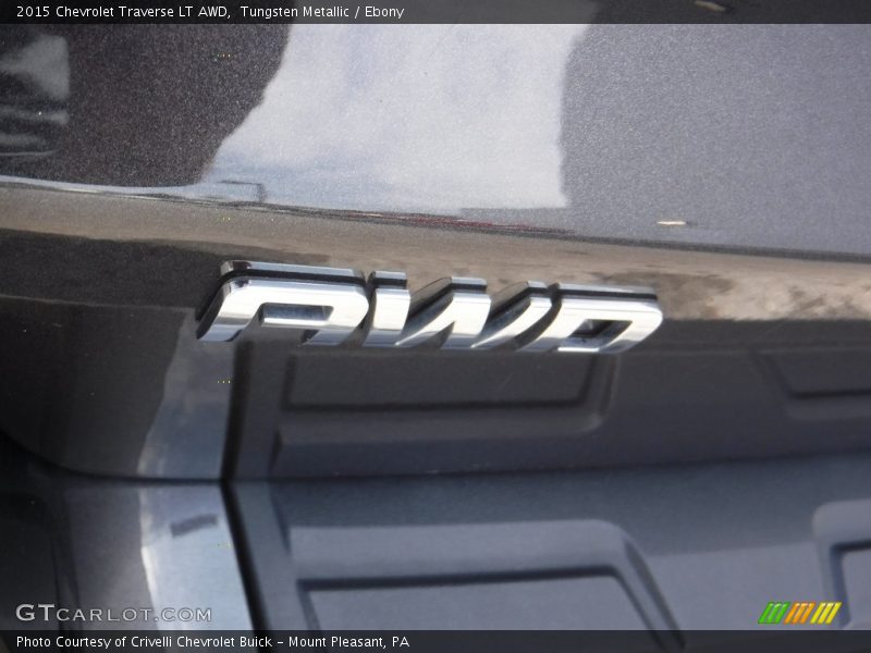 Tungsten Metallic / Ebony 2015 Chevrolet Traverse LT AWD