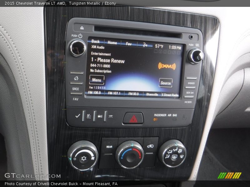 Tungsten Metallic / Ebony 2015 Chevrolet Traverse LT AWD