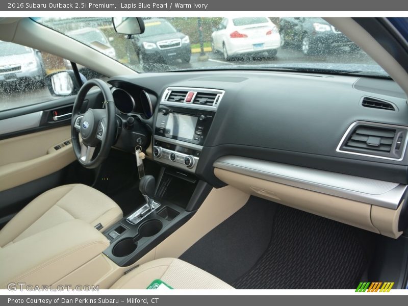 Lapis Blue Pearl / Warm Ivory 2016 Subaru Outback 2.5i Premium