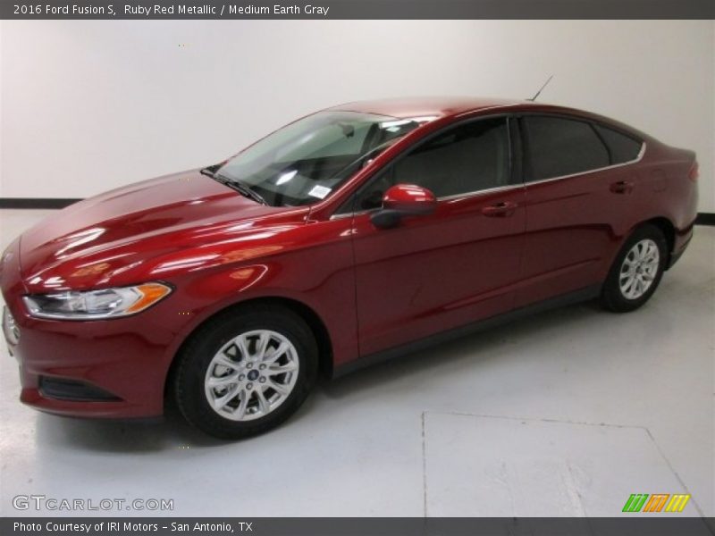 Ruby Red Metallic / Medium Earth Gray 2016 Ford Fusion S