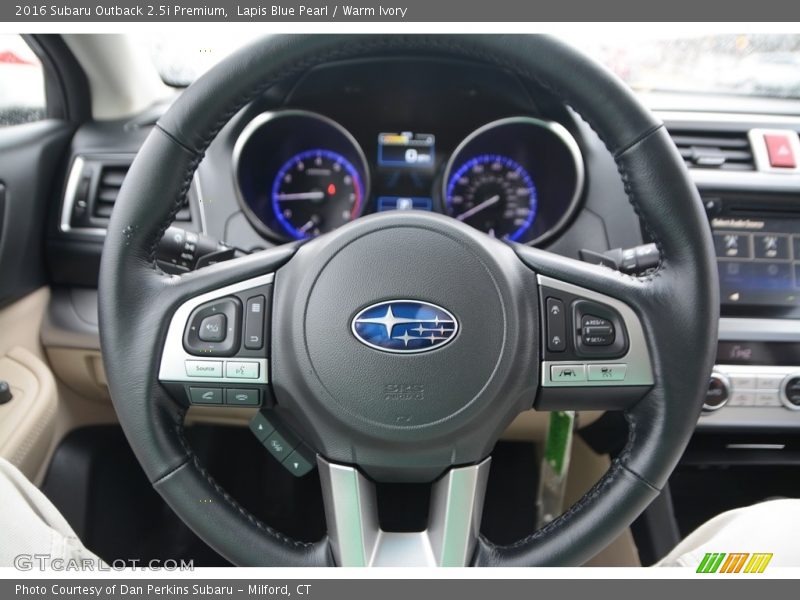 Lapis Blue Pearl / Warm Ivory 2016 Subaru Outback 2.5i Premium