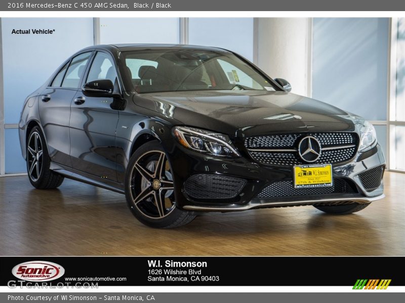 Black / Black 2016 Mercedes-Benz C 450 AMG Sedan