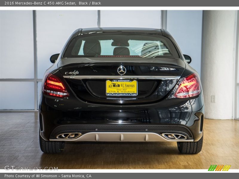 Black / Black 2016 Mercedes-Benz C 450 AMG Sedan