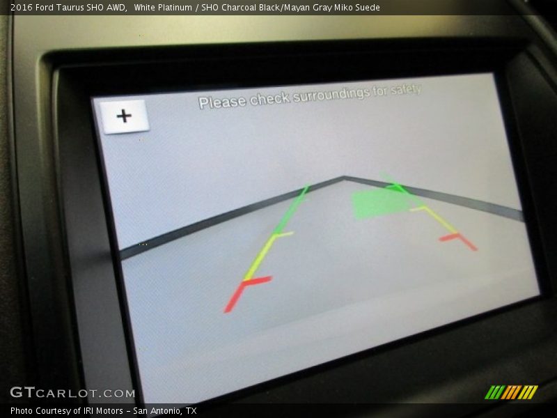 White Platinum / SHO Charcoal Black/Mayan Gray Miko Suede 2016 Ford Taurus SHO AWD
