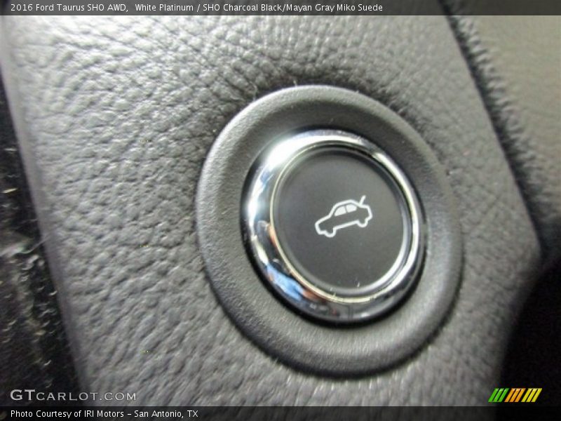 White Platinum / SHO Charcoal Black/Mayan Gray Miko Suede 2016 Ford Taurus SHO AWD
