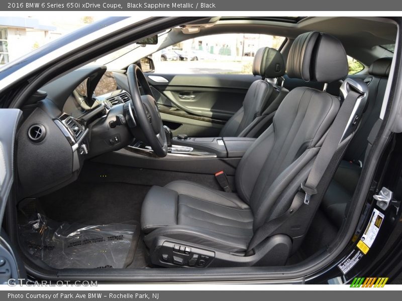 Front Seat of 2016 6 Series 650i xDrive Coupe