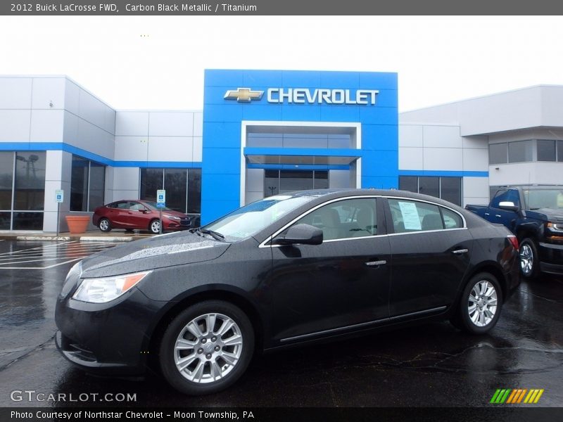 Carbon Black Metallic / Titanium 2012 Buick LaCrosse FWD