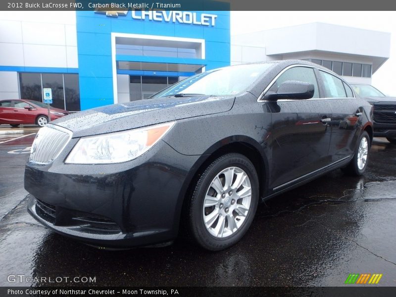 Carbon Black Metallic / Titanium 2012 Buick LaCrosse FWD