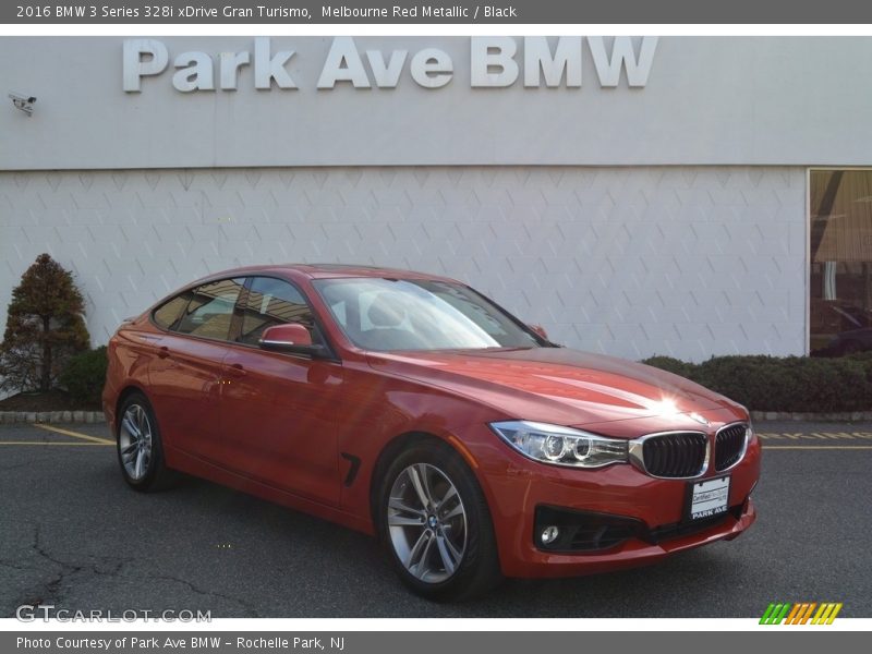 Melbourne Red Metallic / Black 2016 BMW 3 Series 328i xDrive Gran Turismo