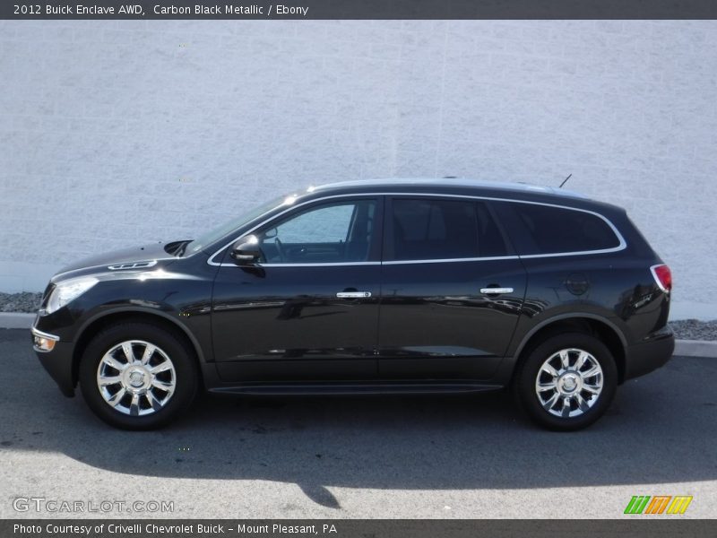 Carbon Black Metallic / Ebony 2012 Buick Enclave AWD