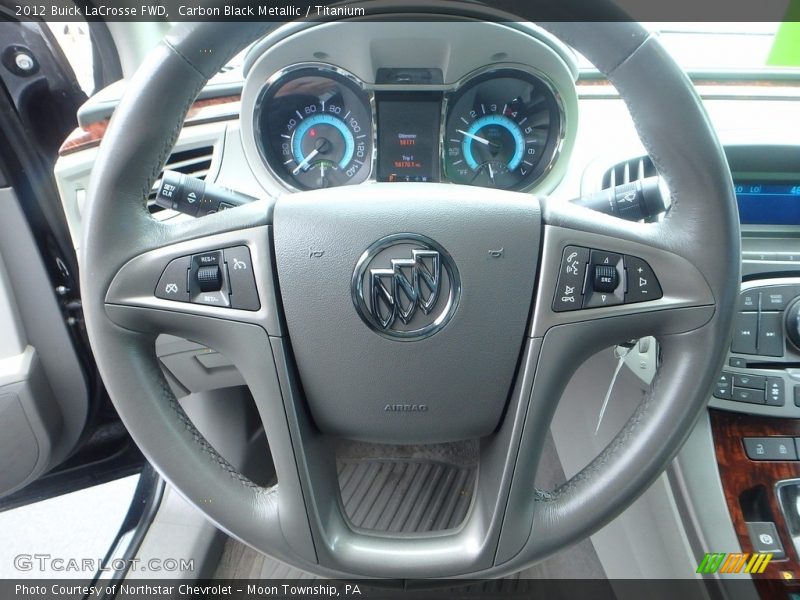 Carbon Black Metallic / Titanium 2012 Buick LaCrosse FWD