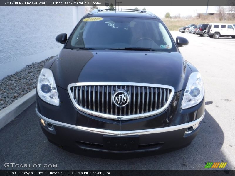 Carbon Black Metallic / Ebony 2012 Buick Enclave AWD