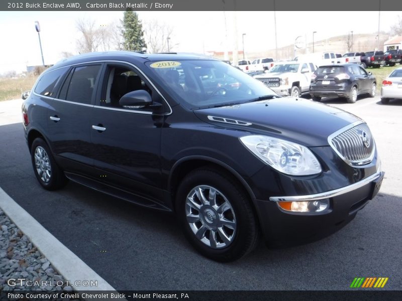 Carbon Black Metallic / Ebony 2012 Buick Enclave AWD