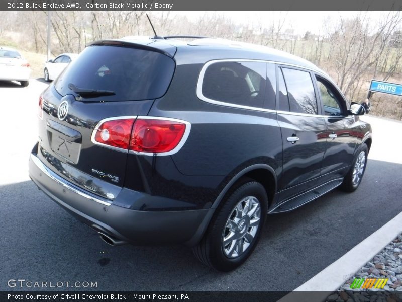 Carbon Black Metallic / Ebony 2012 Buick Enclave AWD