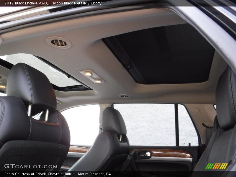 Carbon Black Metallic / Ebony 2012 Buick Enclave AWD