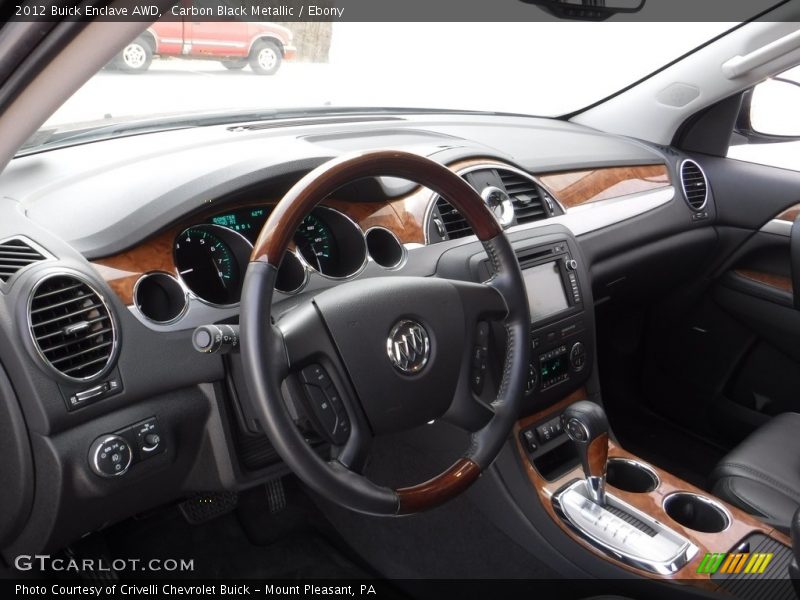 Carbon Black Metallic / Ebony 2012 Buick Enclave AWD