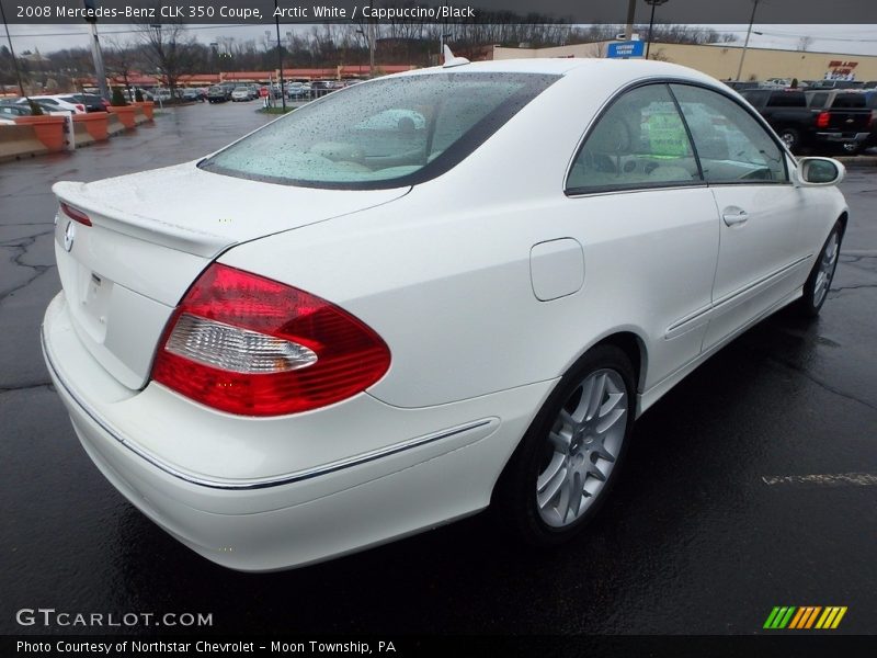 Arctic White / Cappuccino/Black 2008 Mercedes-Benz CLK 350 Coupe