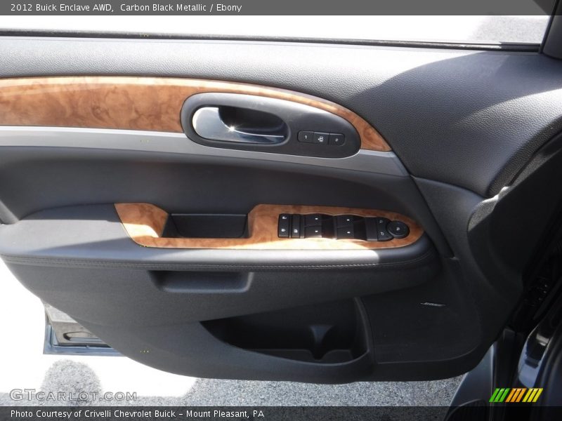 Carbon Black Metallic / Ebony 2012 Buick Enclave AWD