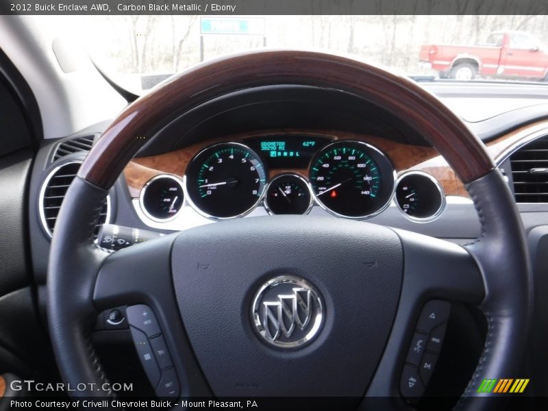 Carbon Black Metallic / Ebony 2012 Buick Enclave AWD