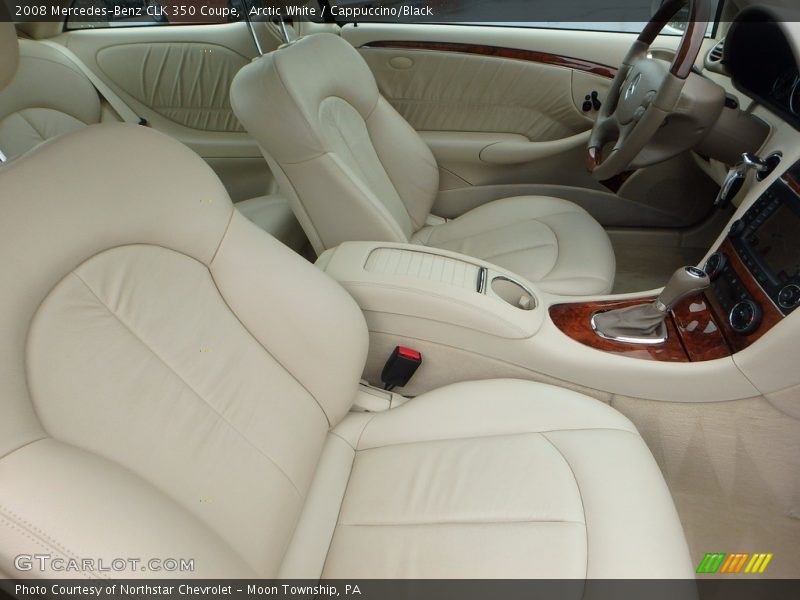 Arctic White / Cappuccino/Black 2008 Mercedes-Benz CLK 350 Coupe