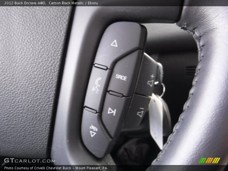Carbon Black Metallic / Ebony 2012 Buick Enclave AWD