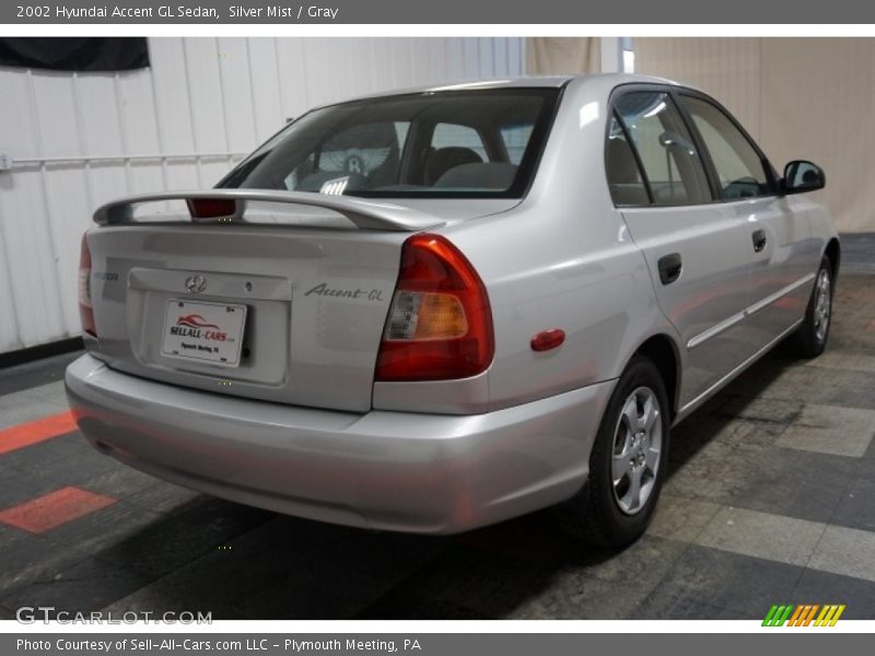 Silver Mist / Gray 2002 Hyundai Accent GL Sedan