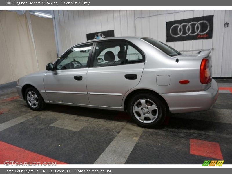 Silver Mist / Gray 2002 Hyundai Accent GL Sedan