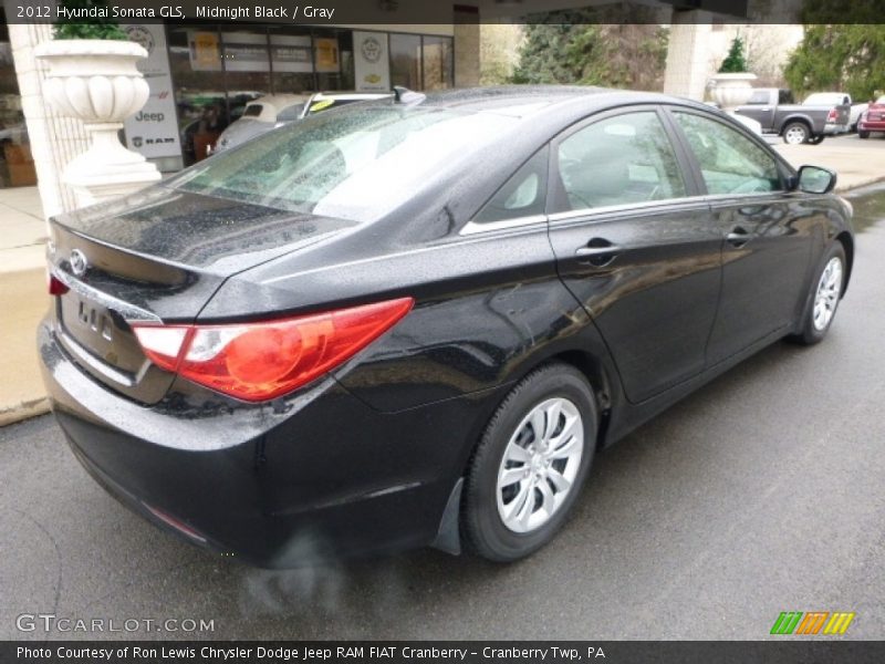 Midnight Black / Gray 2012 Hyundai Sonata GLS