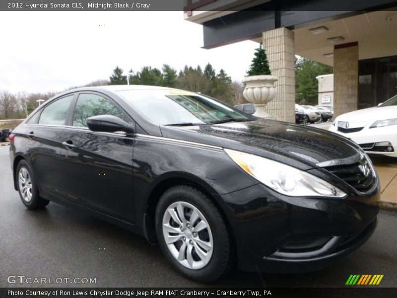 Midnight Black / Gray 2012 Hyundai Sonata GLS