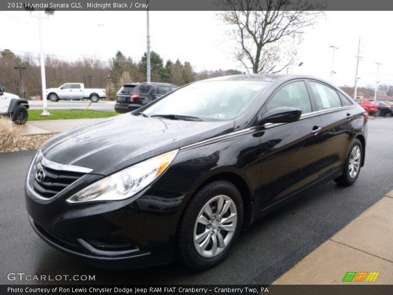 Midnight Black / Gray 2012 Hyundai Sonata GLS