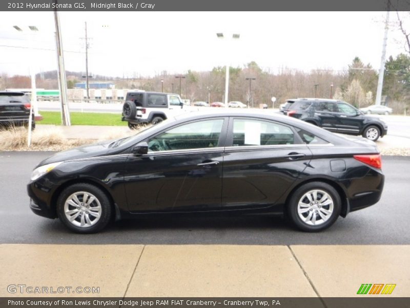 Midnight Black / Gray 2012 Hyundai Sonata GLS
