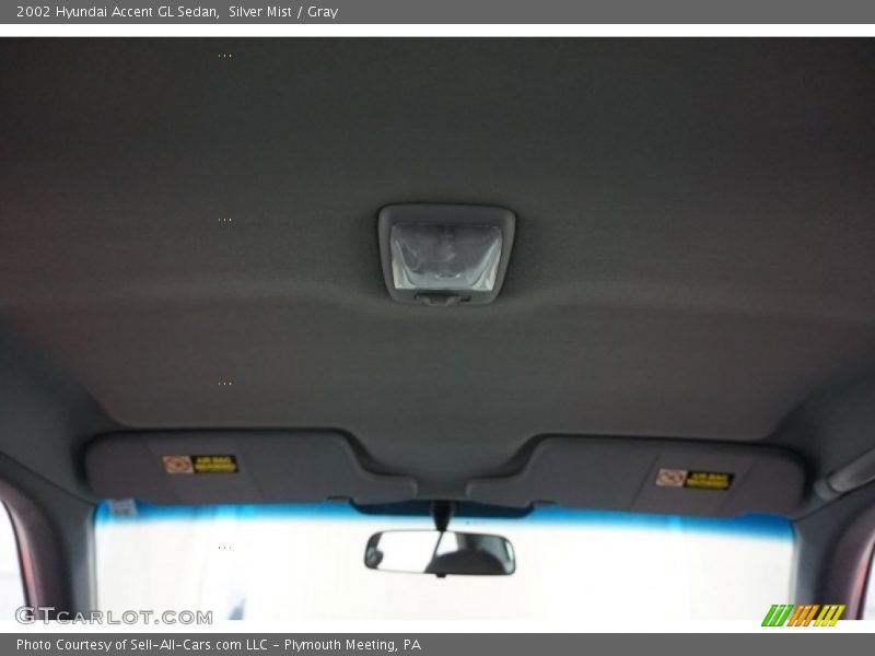 Silver Mist / Gray 2002 Hyundai Accent GL Sedan