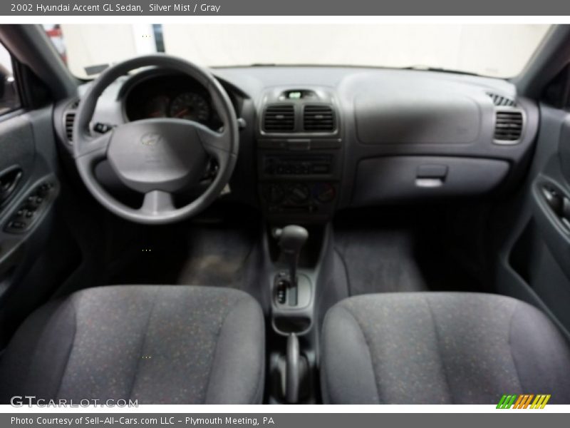 Silver Mist / Gray 2002 Hyundai Accent GL Sedan