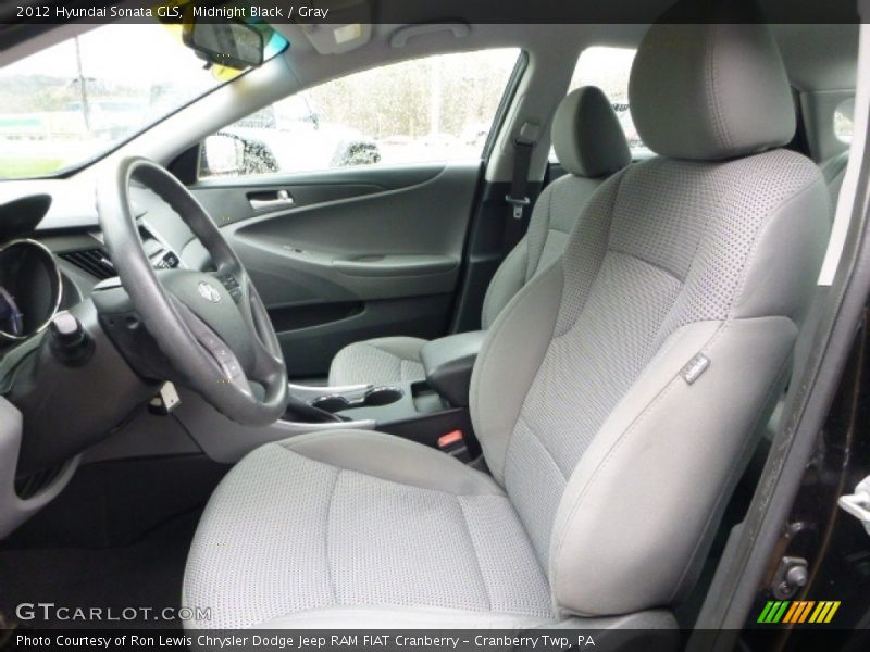Midnight Black / Gray 2012 Hyundai Sonata GLS