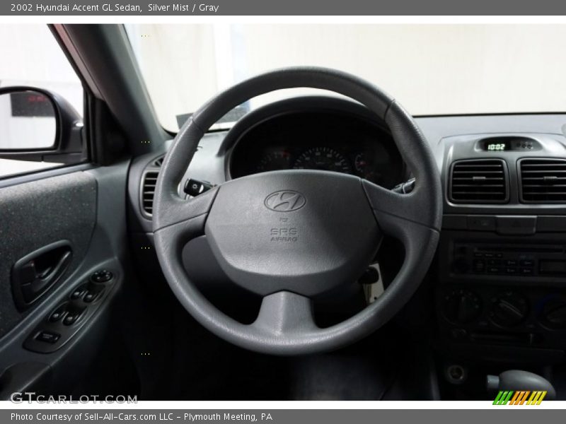 Silver Mist / Gray 2002 Hyundai Accent GL Sedan