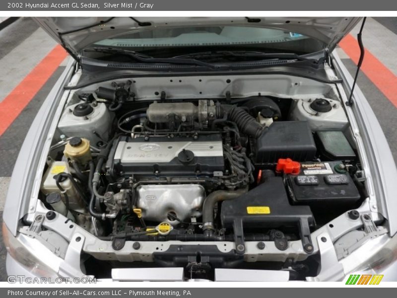 Silver Mist / Gray 2002 Hyundai Accent GL Sedan